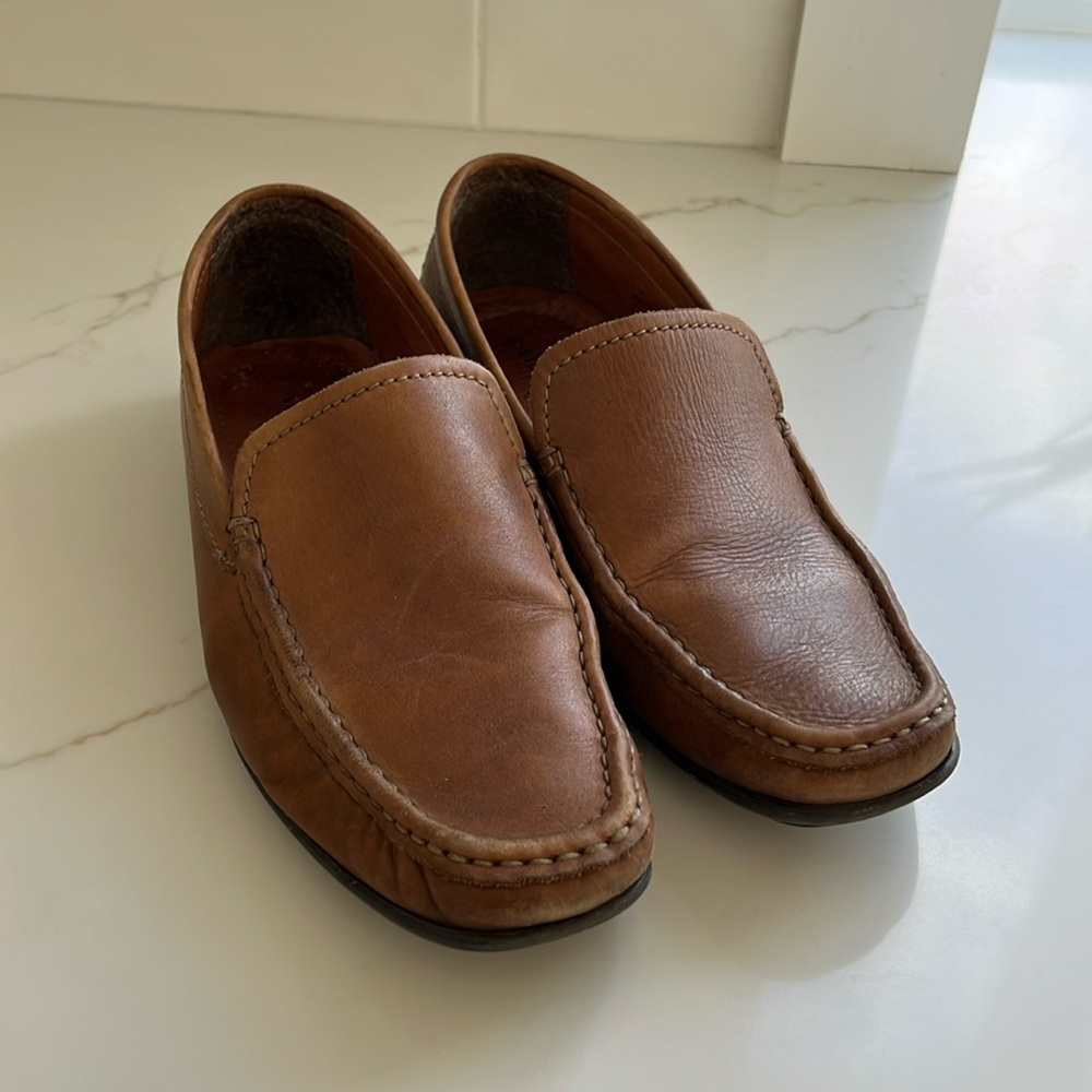 Alfani Brown Leather Loafers